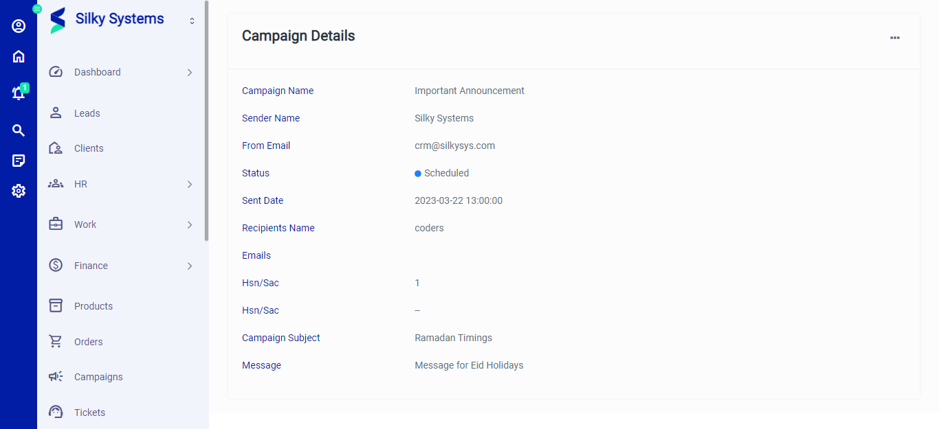 View Campaigns