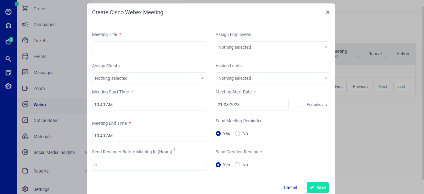 Add Webex