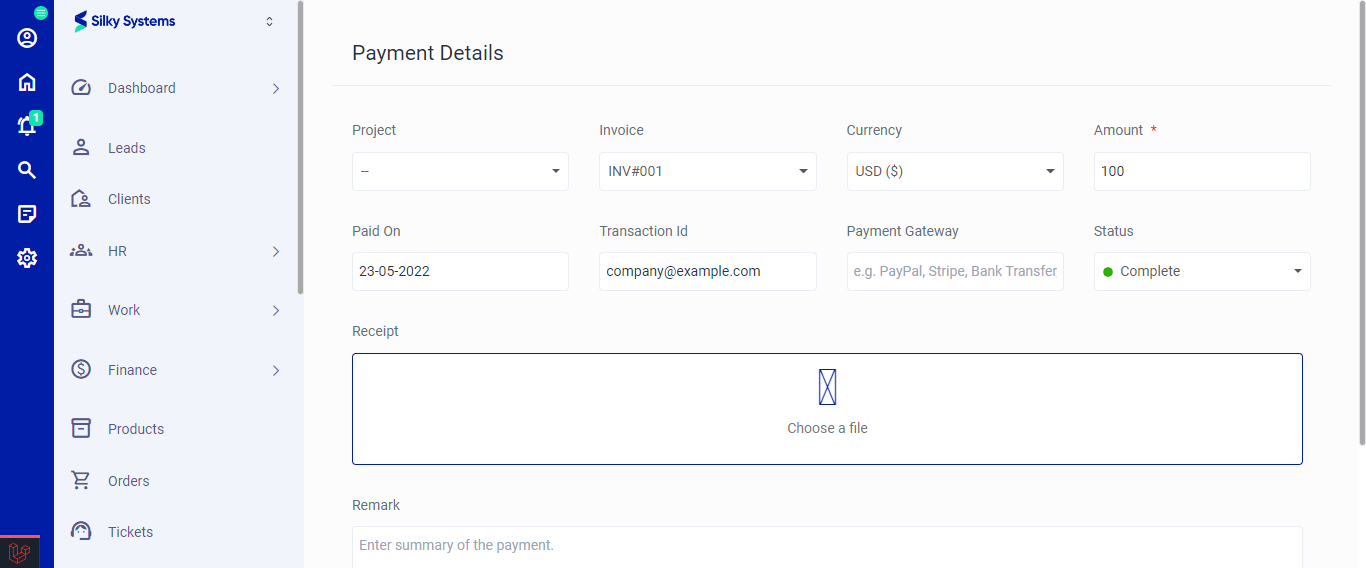 Edit Payments